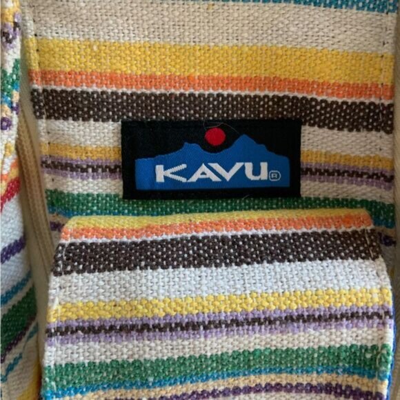 KAVU Interwoven Prism Stripe Rope Sling Bag - Picture 11 of 16